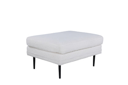 Boom puff, vit teddytyg