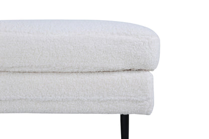 Boom puff, vit teddytyg