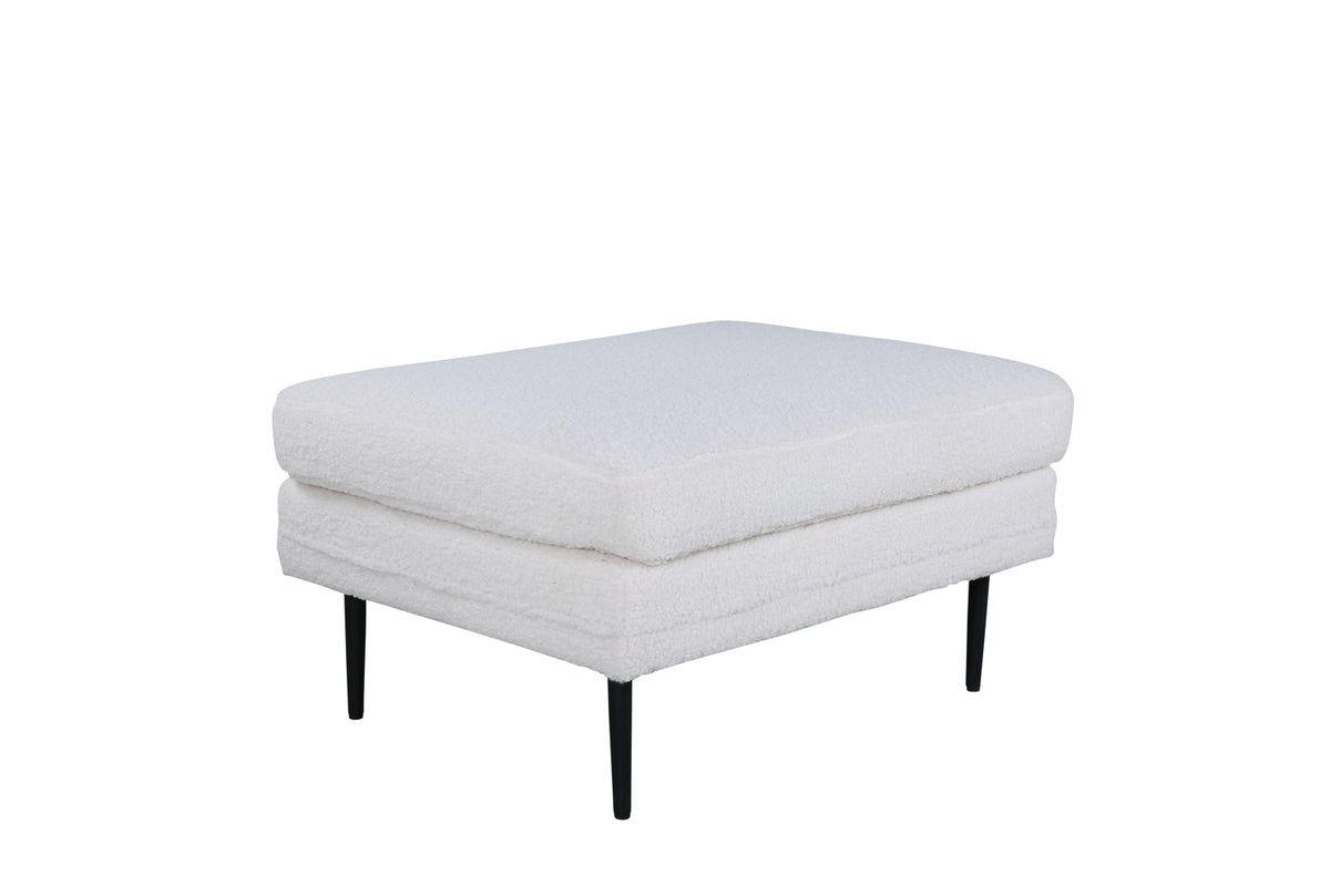 Boom puff, vit teddytyg