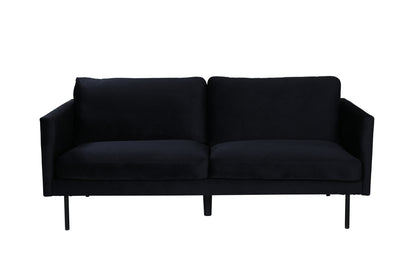 Zoom 2-sitssoffa, svart sammet