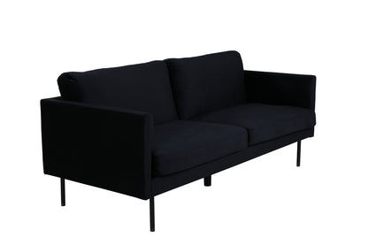 Zoom 2-sitssoffa, svart sammet