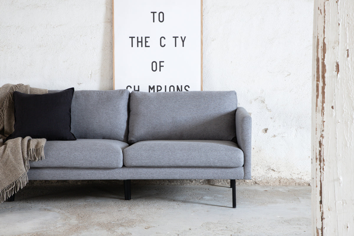 Zoom 3-sitssoffa, grå