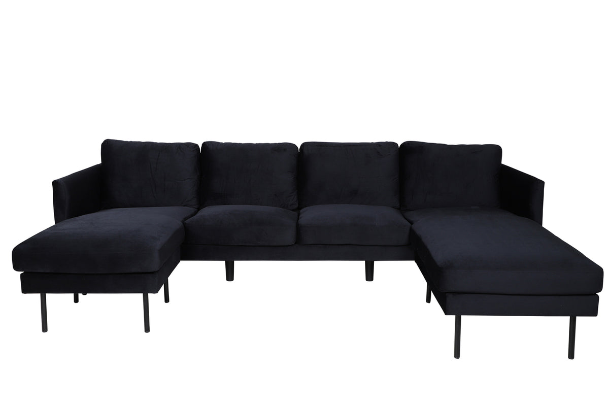 Zoom divansoffor, svart
