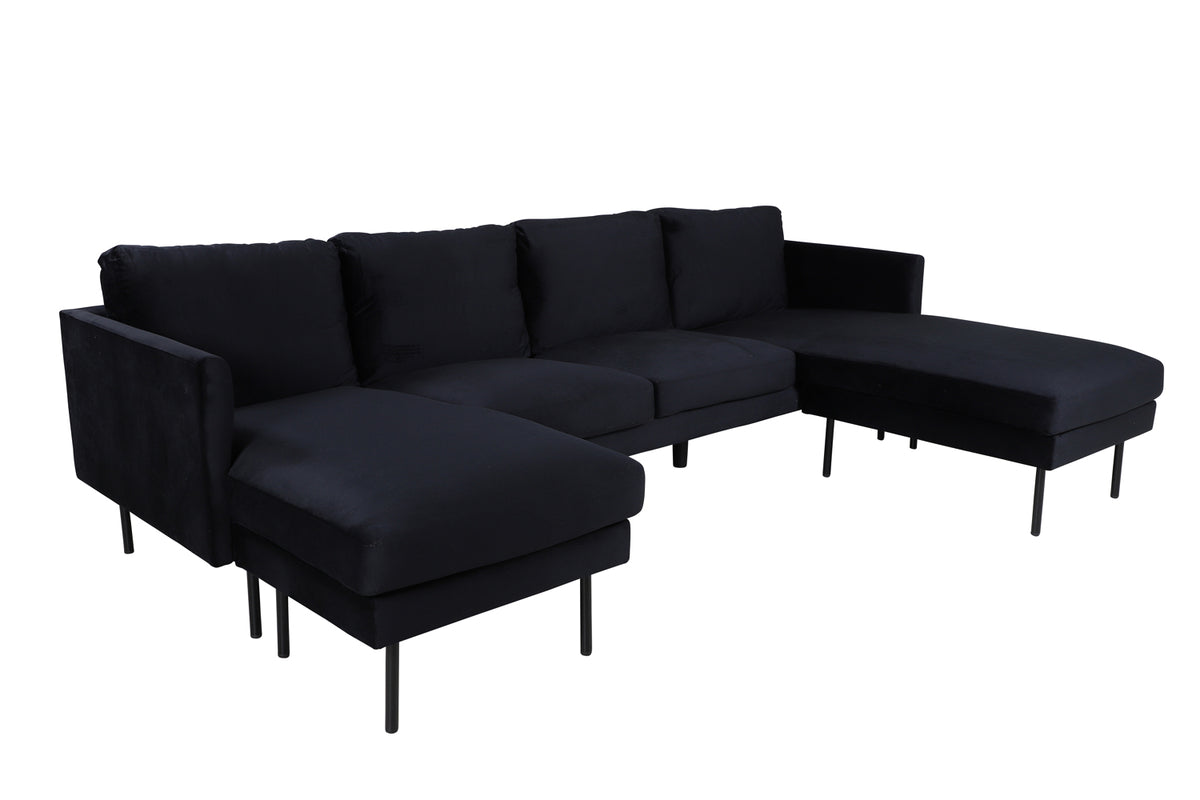 Zoom divansoffor, svart