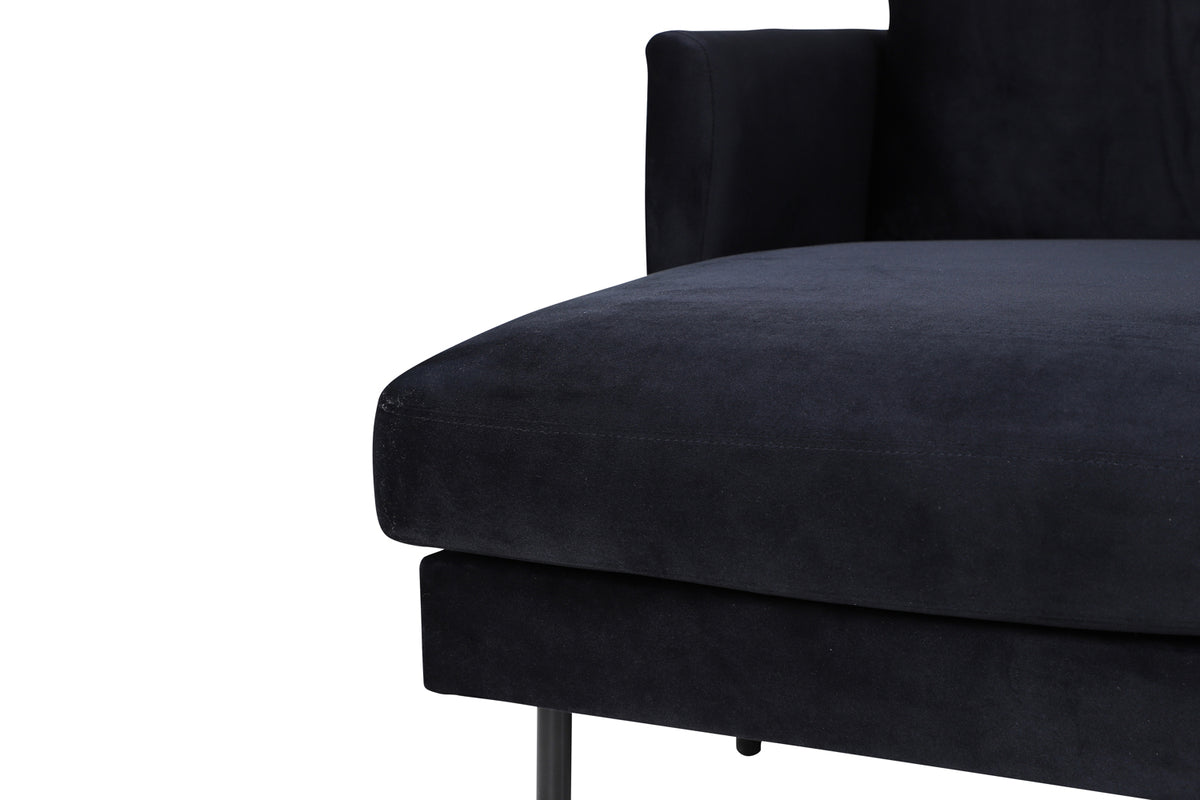Zoom divansoffor, svart