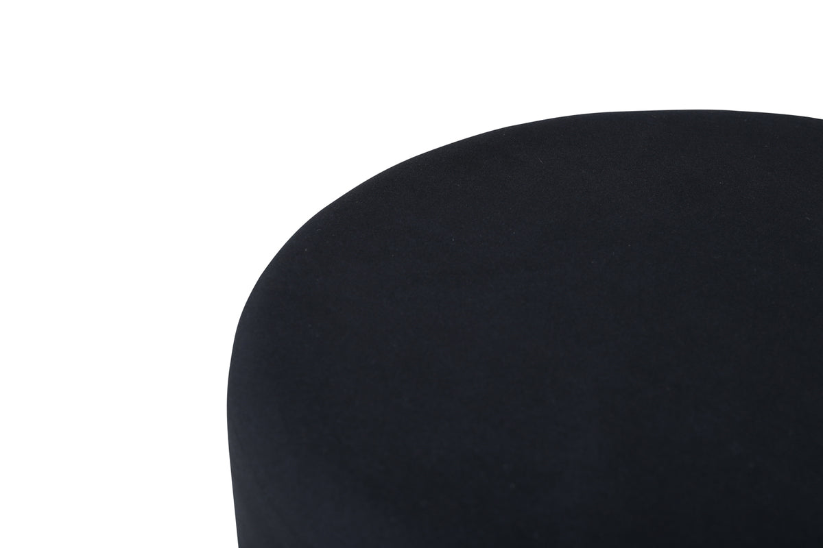 Petra puff, svart/koppar