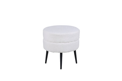 Pot puff/fotpall, vit
