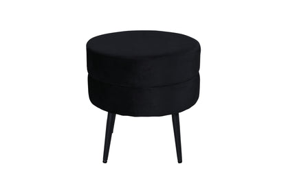 Pot puff/fotpall, svart