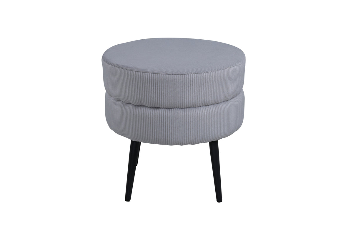 Pot puff/fotpall, grå