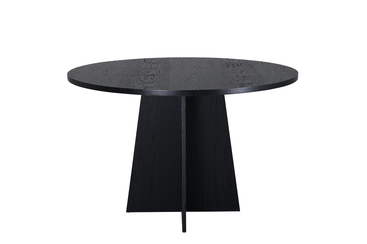 Bootcut matbord ⌀110, svart
