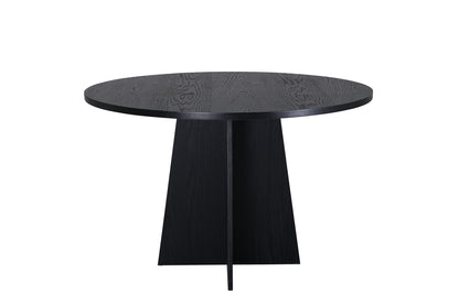 Bootcut matbord ⌀110, svart