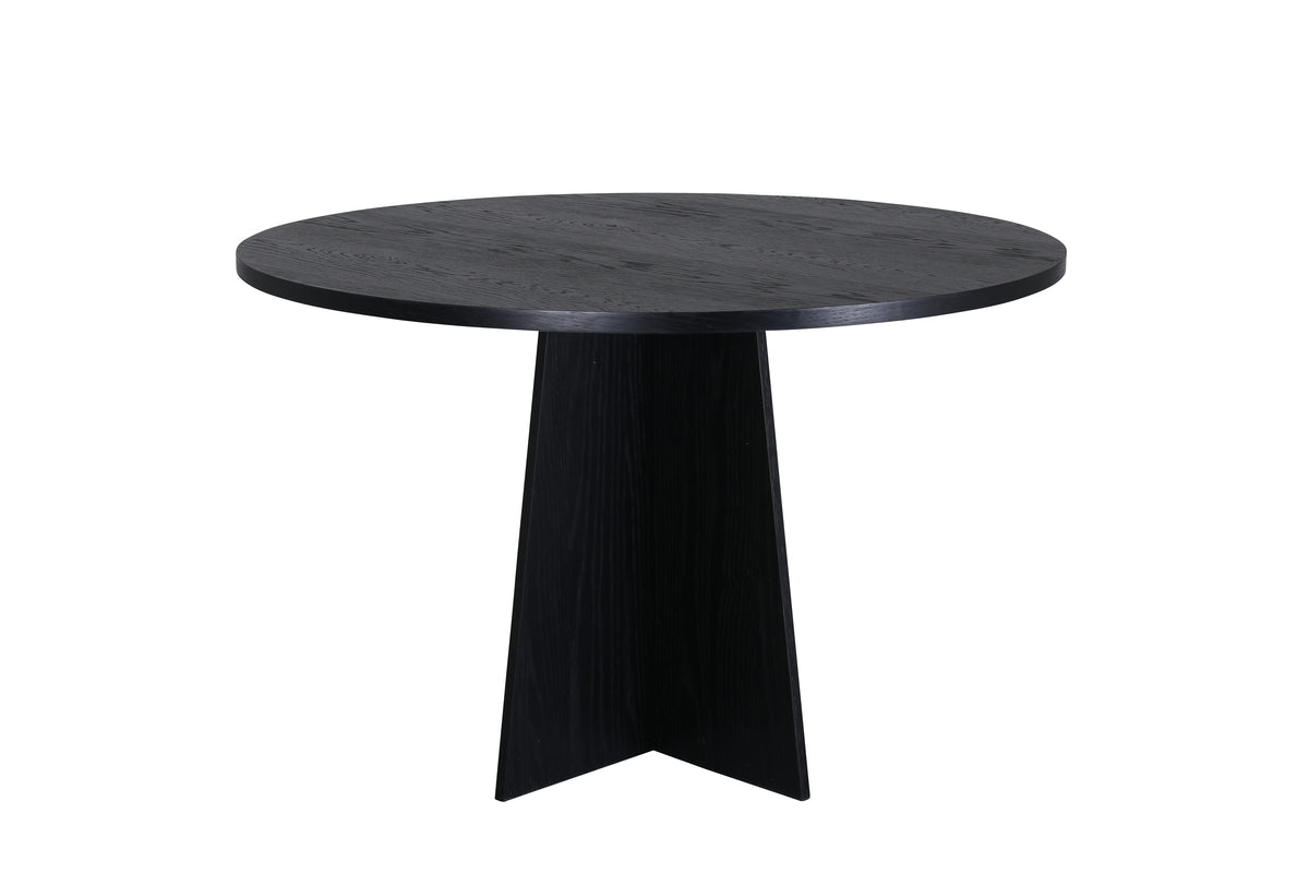 Bootcut matbord ⌀110, svart