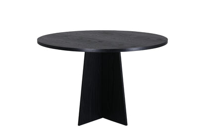 Bootcut matbord ⌀110, svart