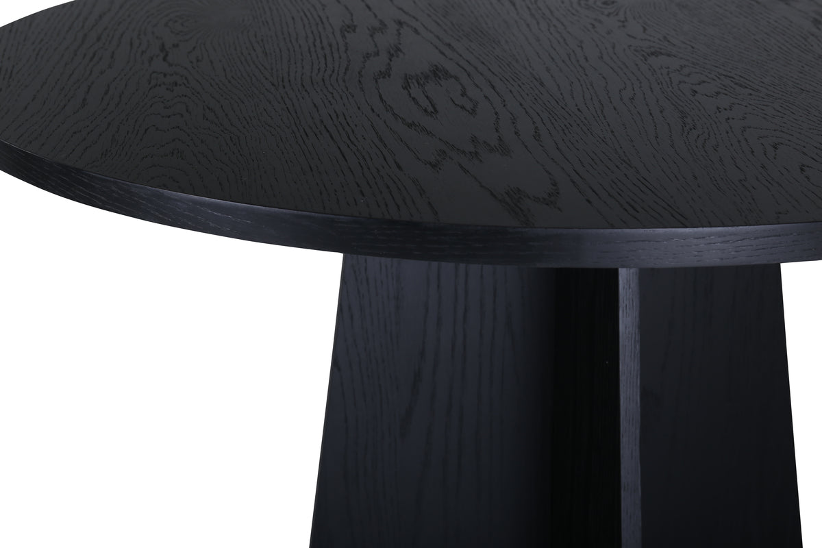 Bootcut matbord ⌀110, svart