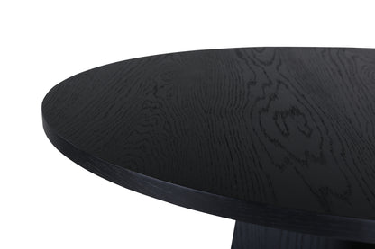 Bootcut matbord ⌀110, svart
