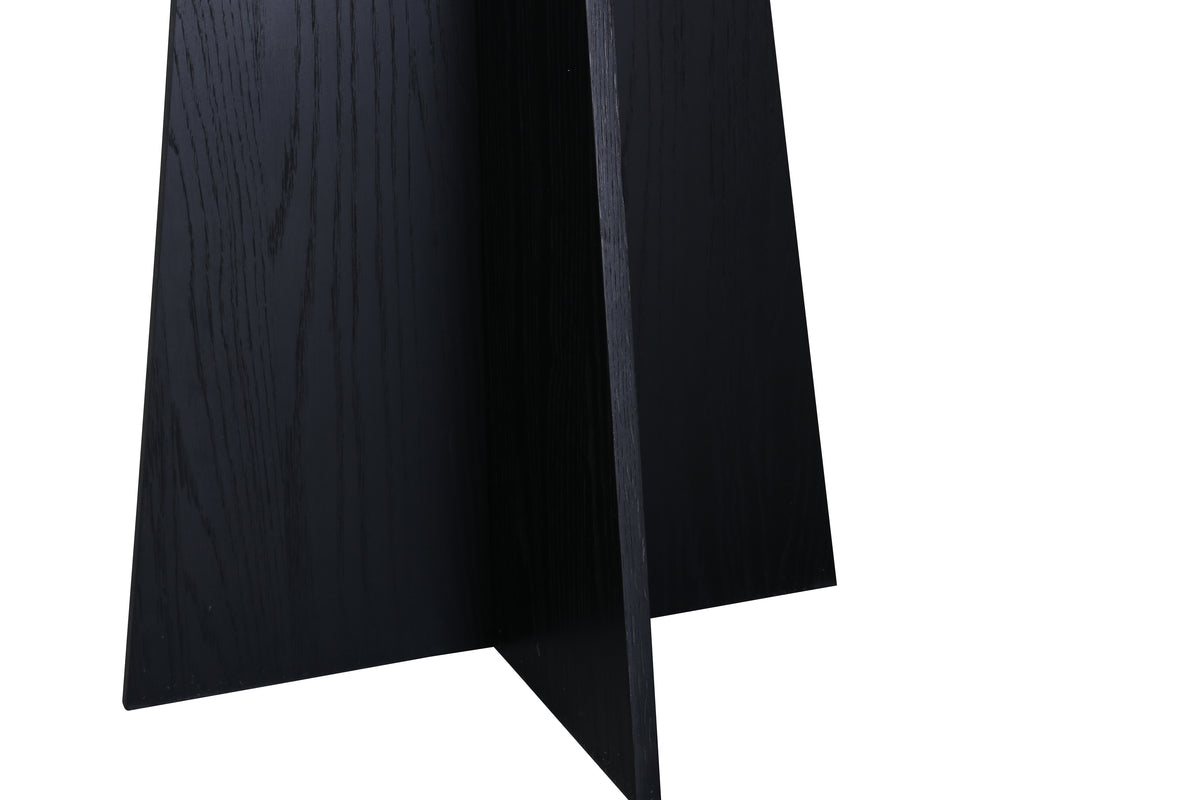 Bootcut matbord ⌀110, svart