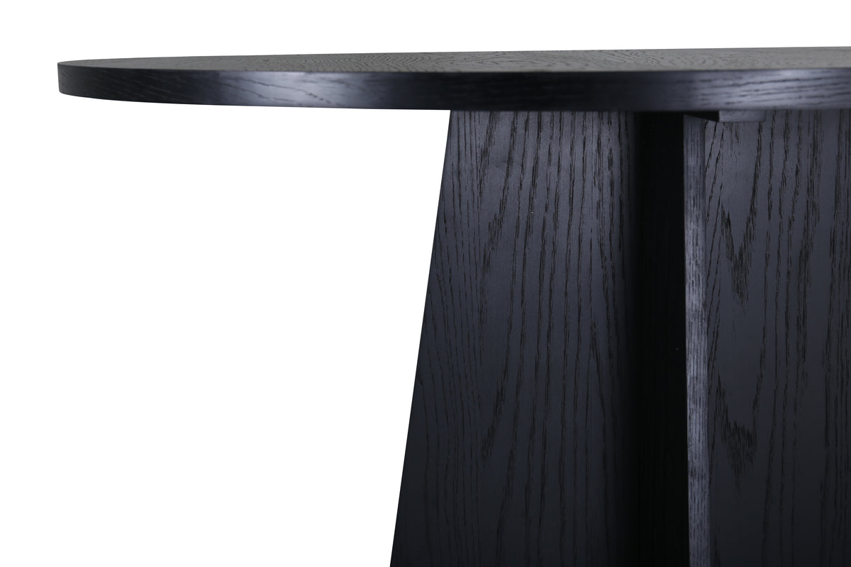 Bootcut matbord ⌀110, svart