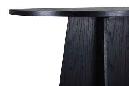Bootcut matbord ⌀110, svart