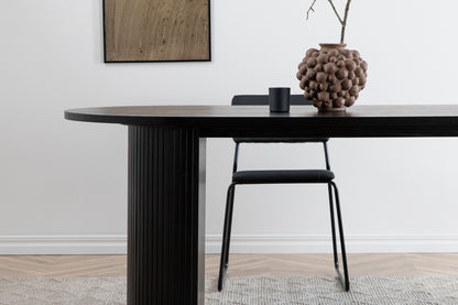 Bianca matbord, svart