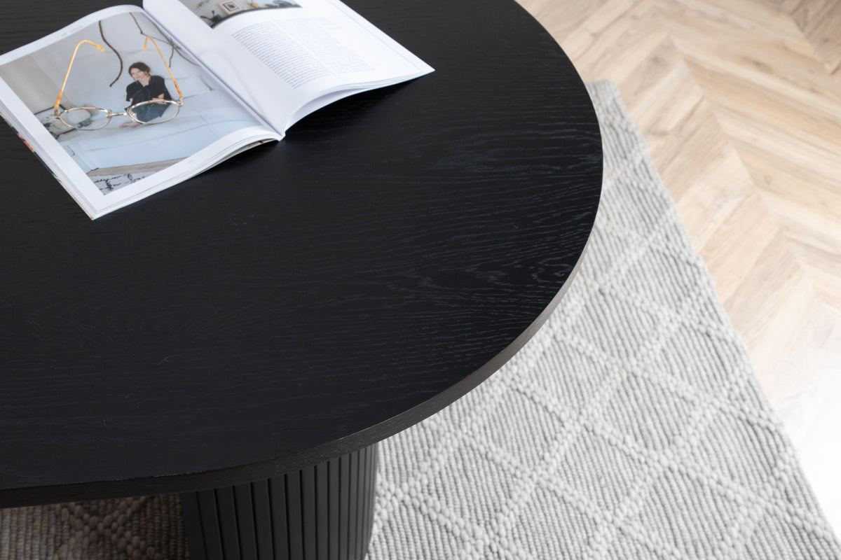 Bianca matbord, svart