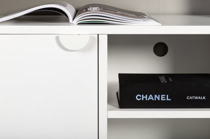 Piring tv-bänk, vit