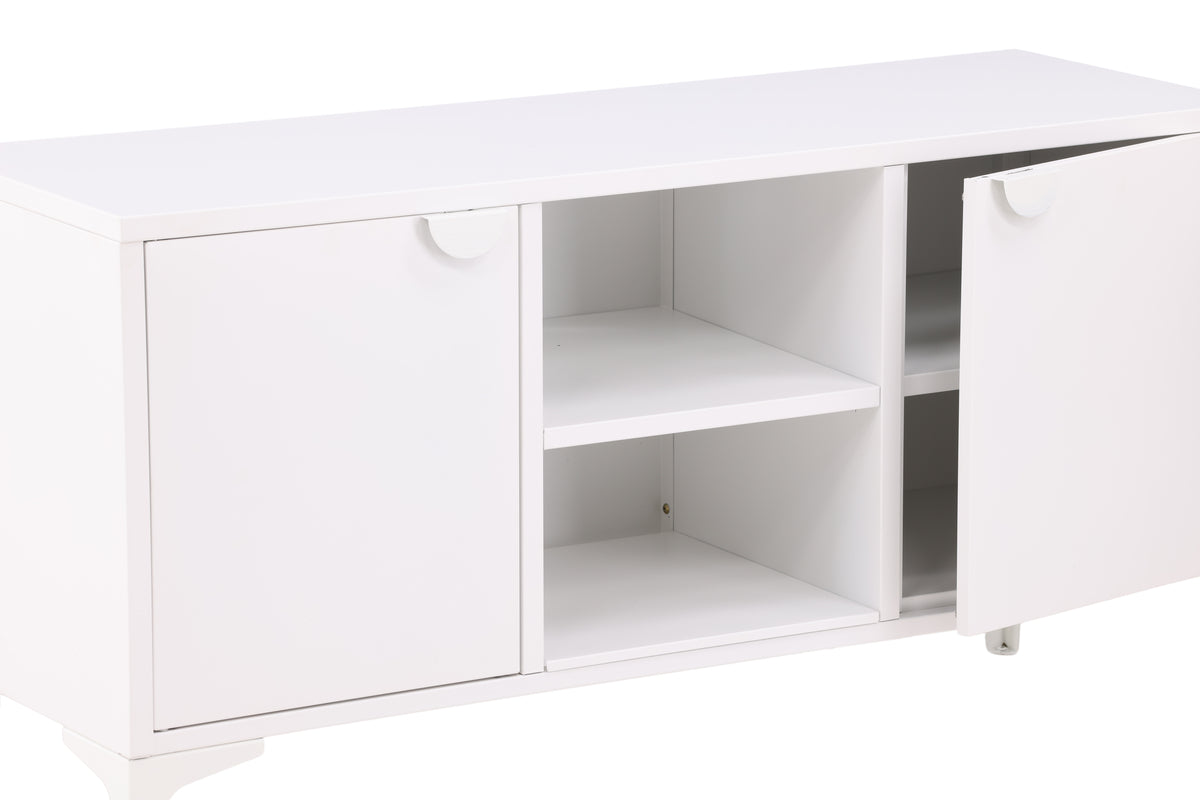 Piring tv-bänk, vit