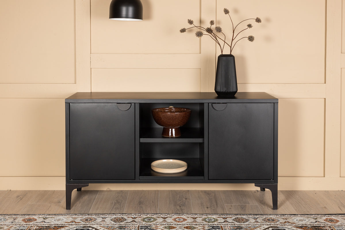 Piring tv-bänk, svart