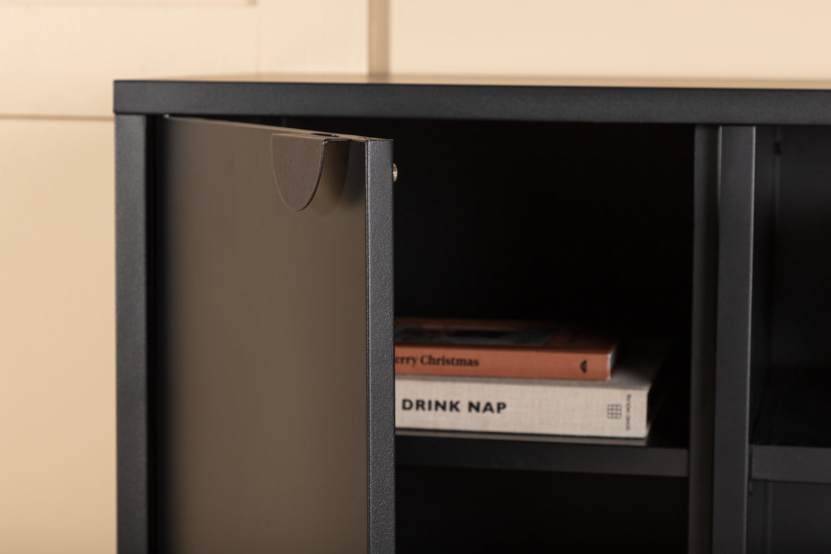 Piring tv-bänk, svart