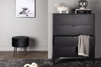 Piring byrå, svart 98x78x40