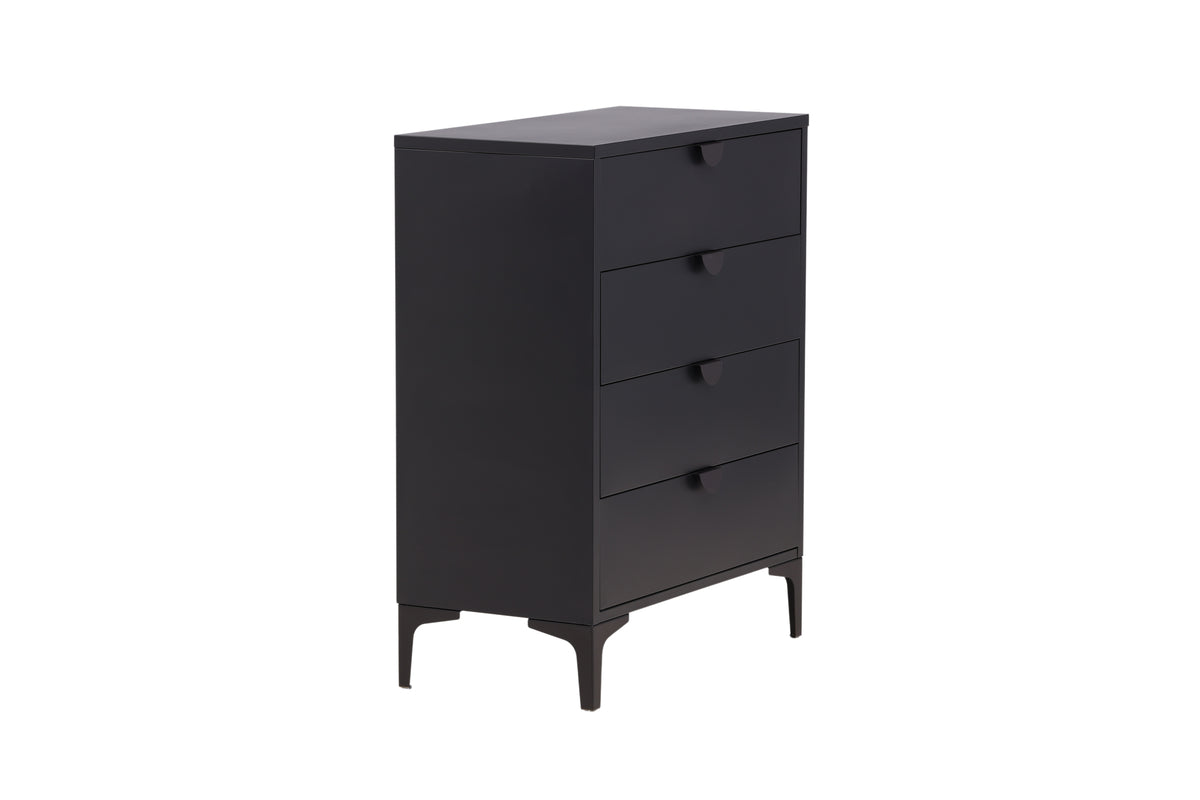 Piring byrå, svart 98x78x40