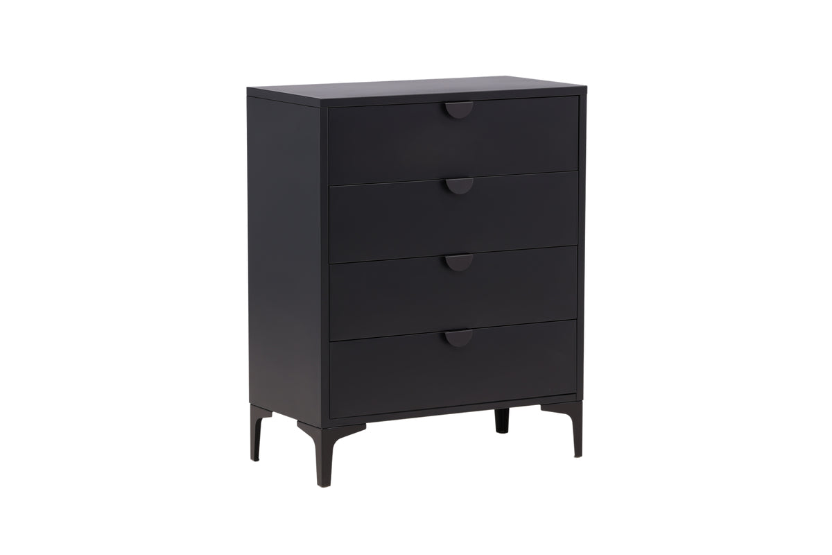 Piring byrå, svart 98x78x40