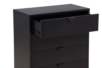 Piring byrå, svart 98x78x40