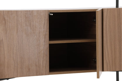 Kingsport skåp, valnöt 120x80x45
