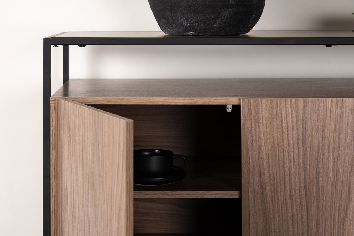 Kingsport skåp, valnöt 120x80x45