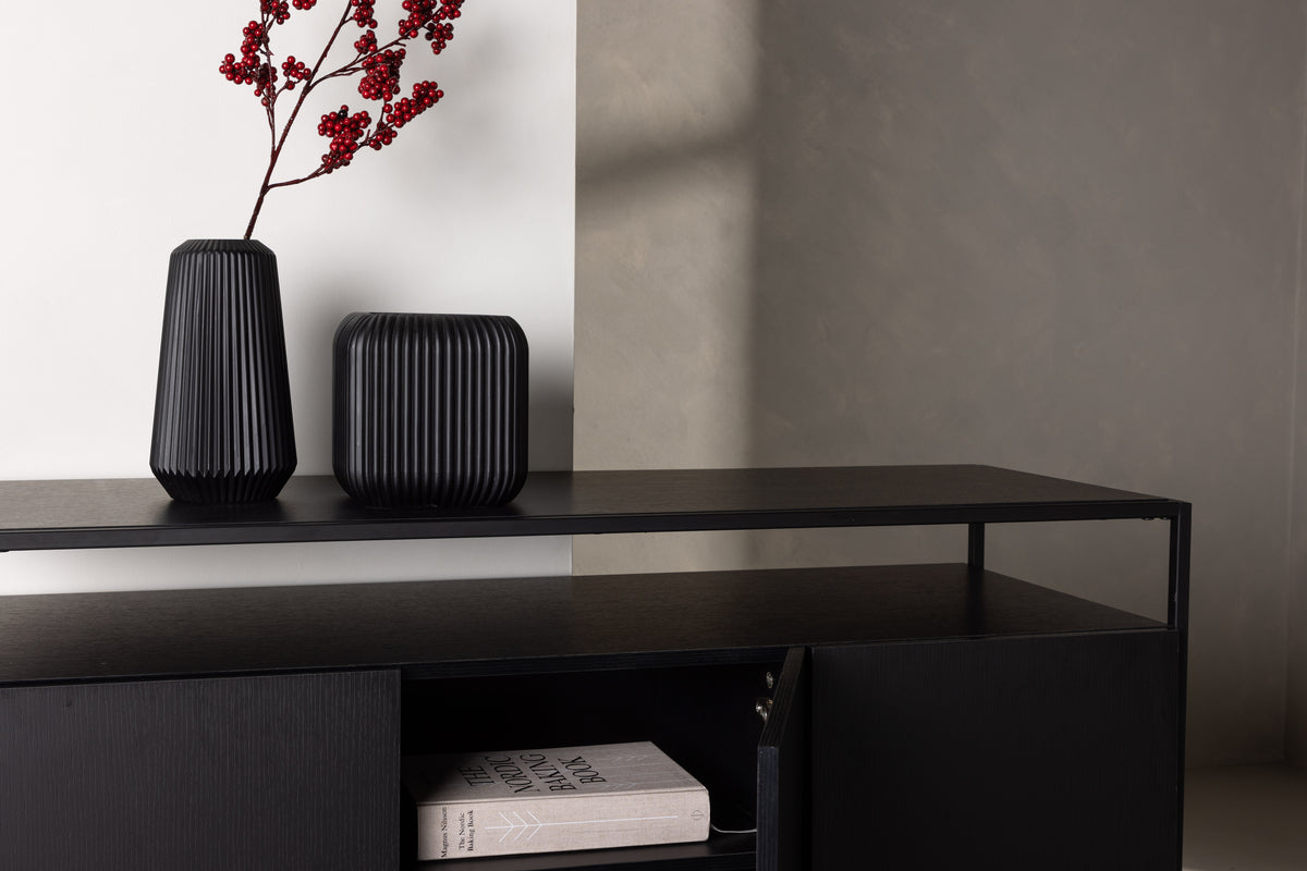 Kingsport skåp, svart 120x80x45