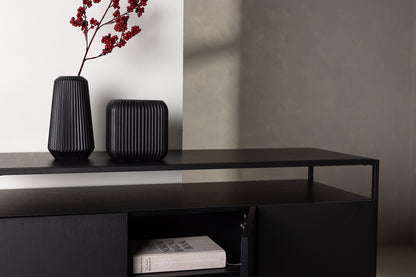 Kingsport skåp, svart 120x80x45