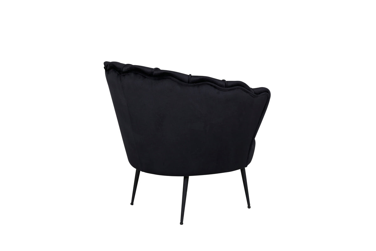 Calais fåtölj, svart