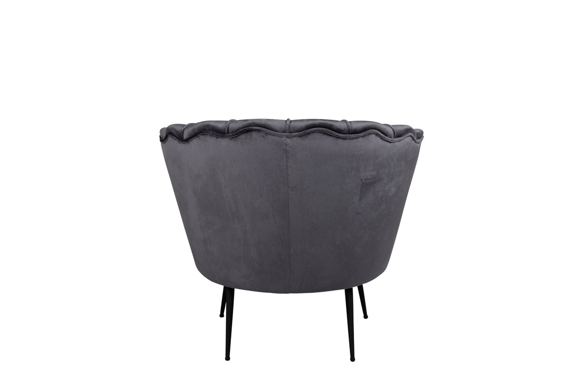 Calais fåtölj, mörkgrå