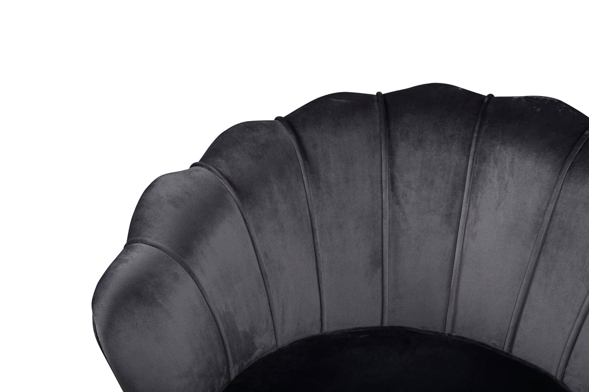 Calais fåtölj, mörkgrå