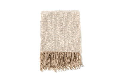 Toby pläd 170 x 130 cm, beige