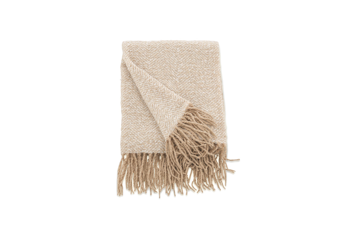 Toby pläd 170 x 130 cm, beige