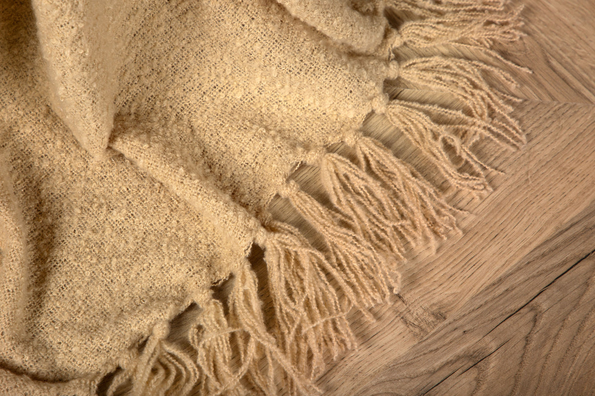 Stanly pläd 170 x 130 cm, sand