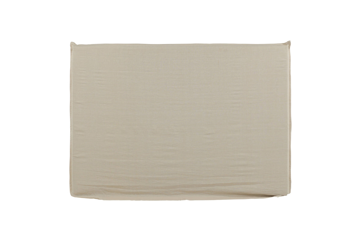 Signe sänggavelöverdrag i linne 180 x 140 cm, beige
