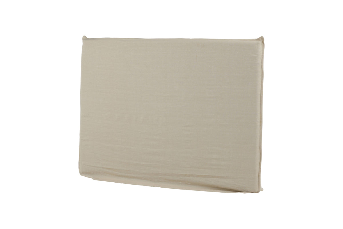 Signe sänggavelöverdrag i linne 180 x 140 cm, beige