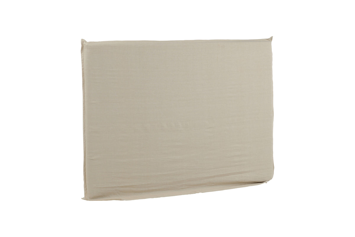Signe sänggavelöverdrag i linne 180 x 140 cm, beige