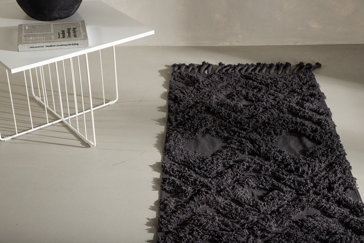 Hilma matta 200 x 70, mörkgrå