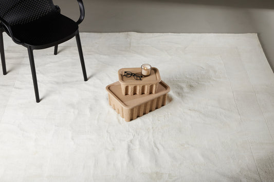 Boston matta 240 x 240, vit