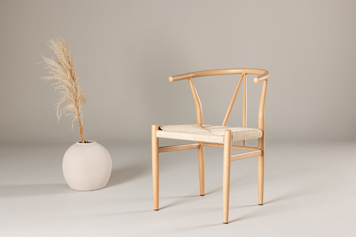 Alfons matstol, beige