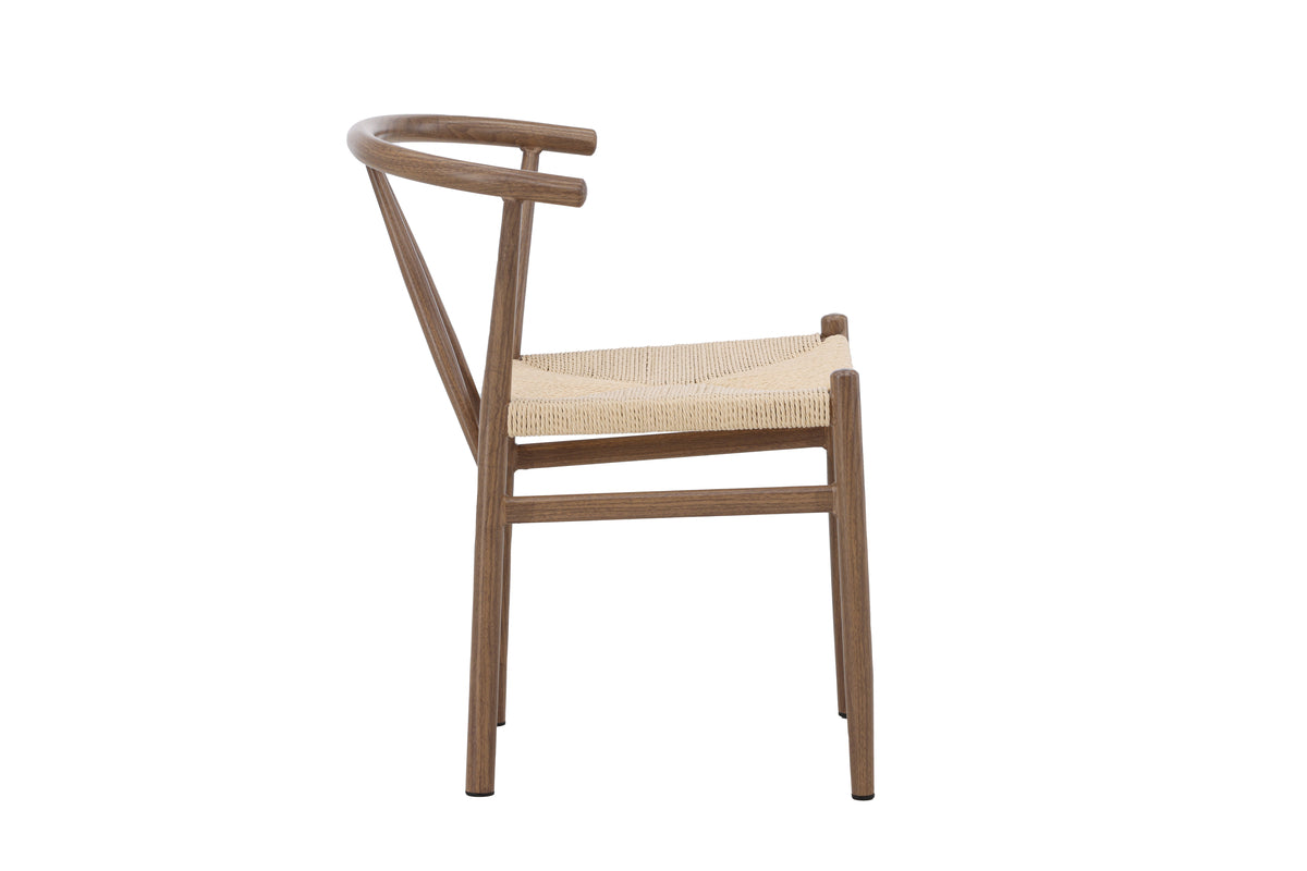 Alfons matstol, brun