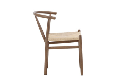 Alfons matstol, brun